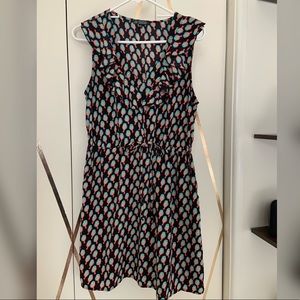 Sleeveless elastic waist mini dress